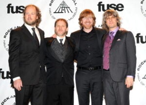 Page McConnell, Jon Fishman, Trey Anastasio and Mike Gordon of Phish attend the 25th Annual Rock And Roll Hall of Fame Induction Ceremony